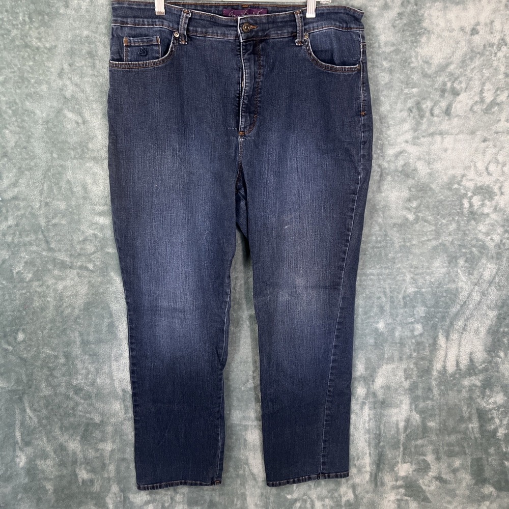 Gloria Vanderbilt Amanda Slim Stretch Jeans Size 18